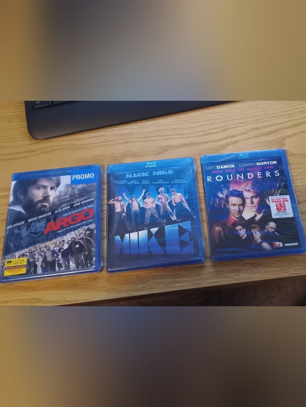 Blue-Ray Movie Collection: Argo, Magic Mike, Rounders - NEW UNOPENED